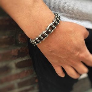 COPY - Stainless Steel Bike Chain Design Bracelet